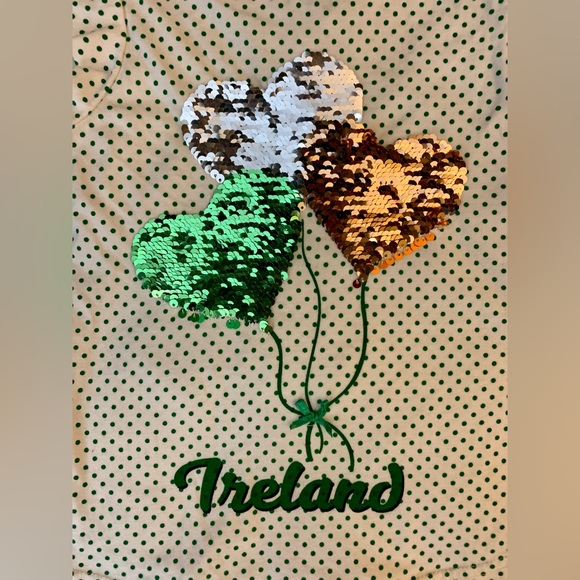 Girls Saint Patrick’s Day Shirt Size 3 - 4 Irish Shamrock Green - Picture 3 of 6